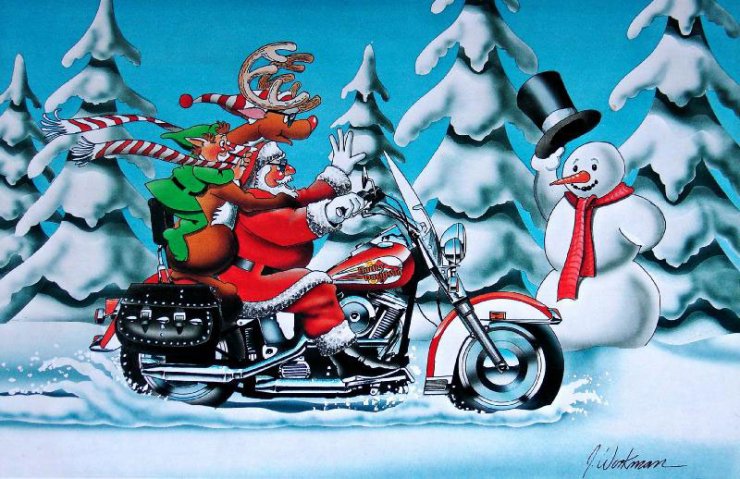 Free Christmas Motorcycle Cliparts, Download Free Christmas Motorcycle