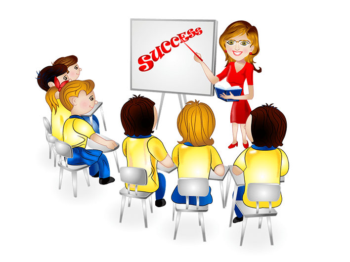 Funny work training clipart