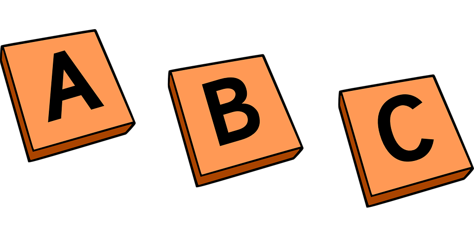 Letter tiles clipart