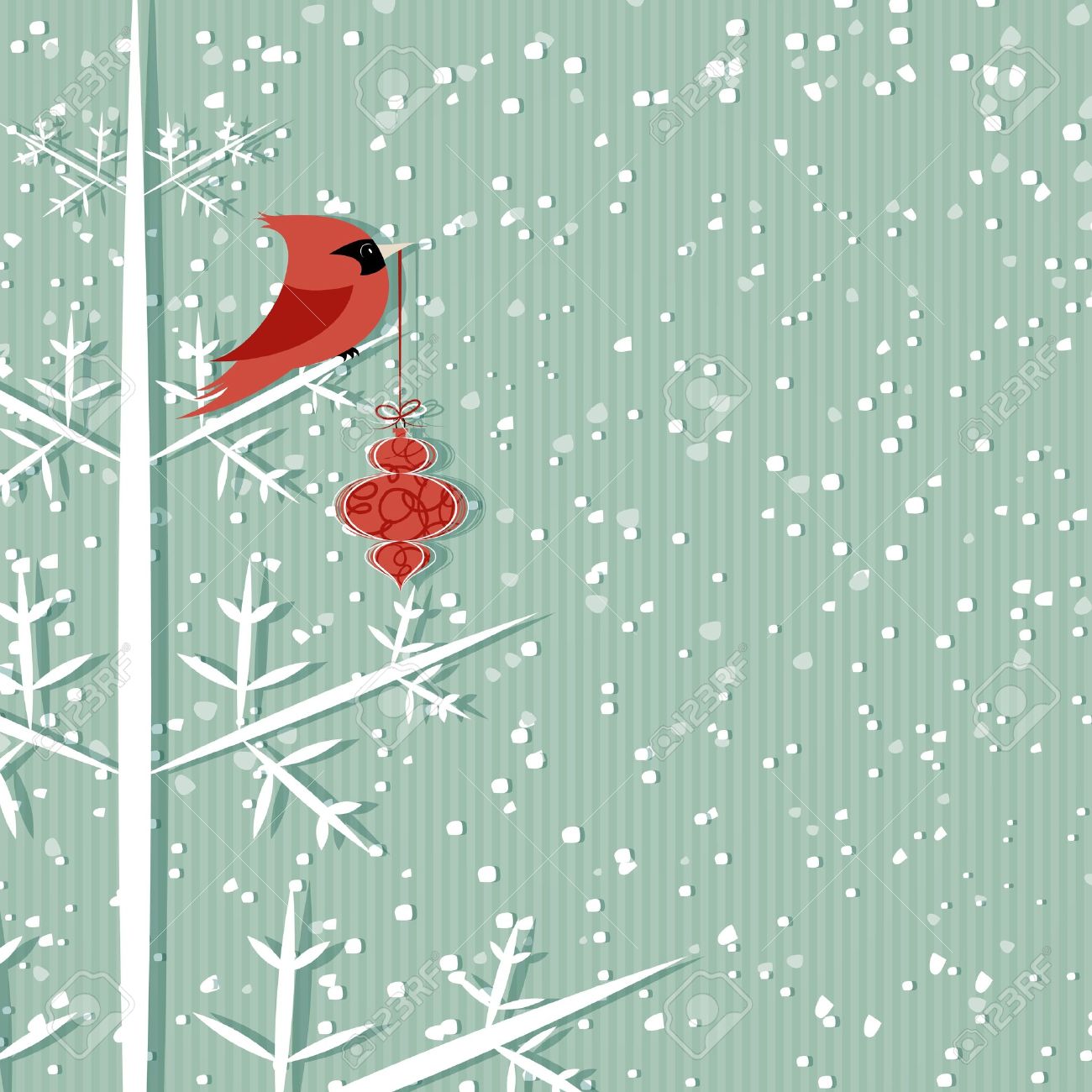 free winter bird background Clip Art Library
