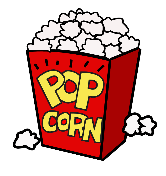 Movie popcorn clipart no background.