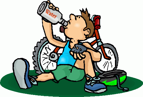 cartoon people drinking water - Clip Art Library