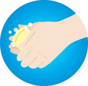 Clipart wash your hands with soap and water