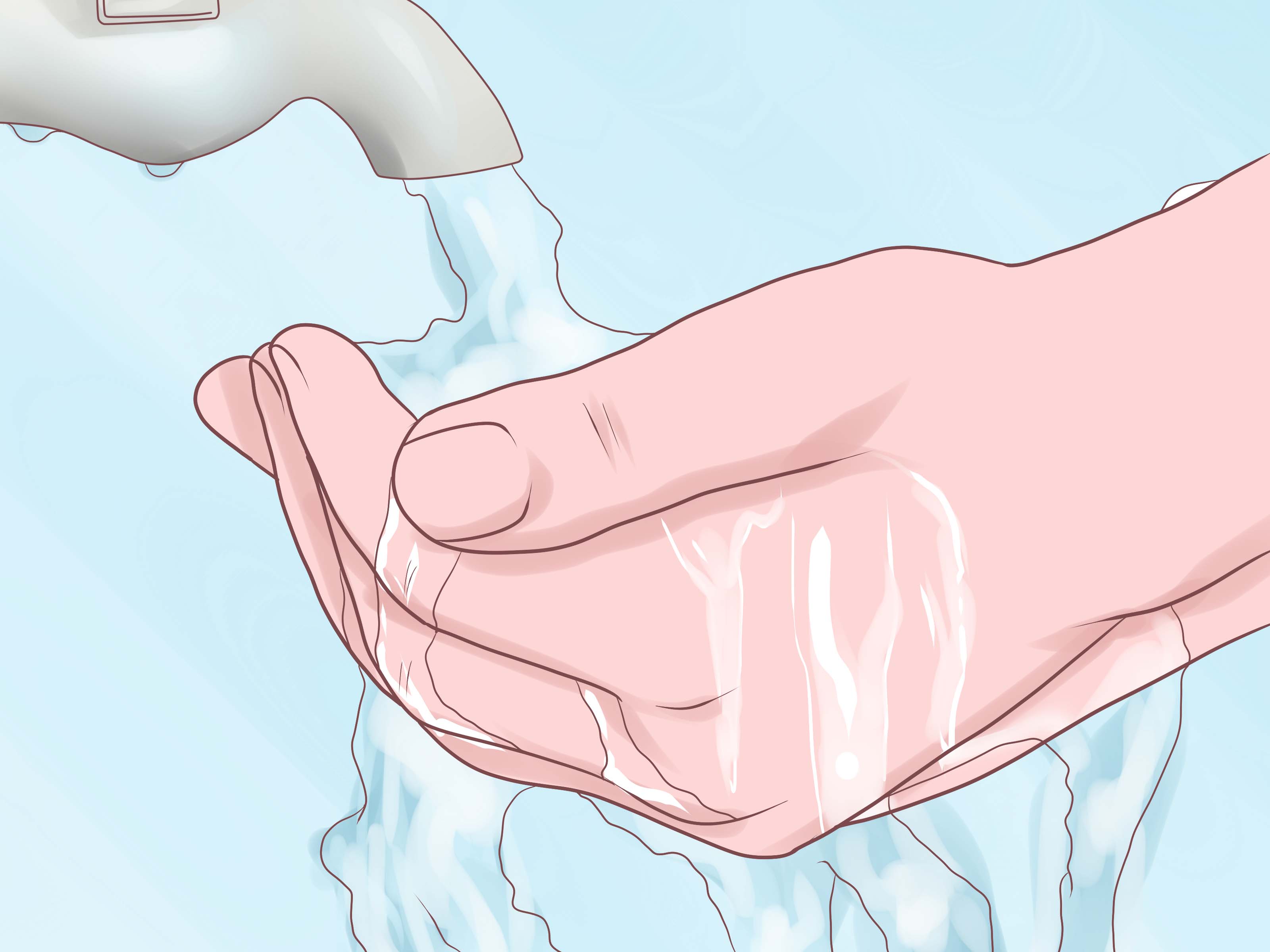 Cartoon Washing Hands