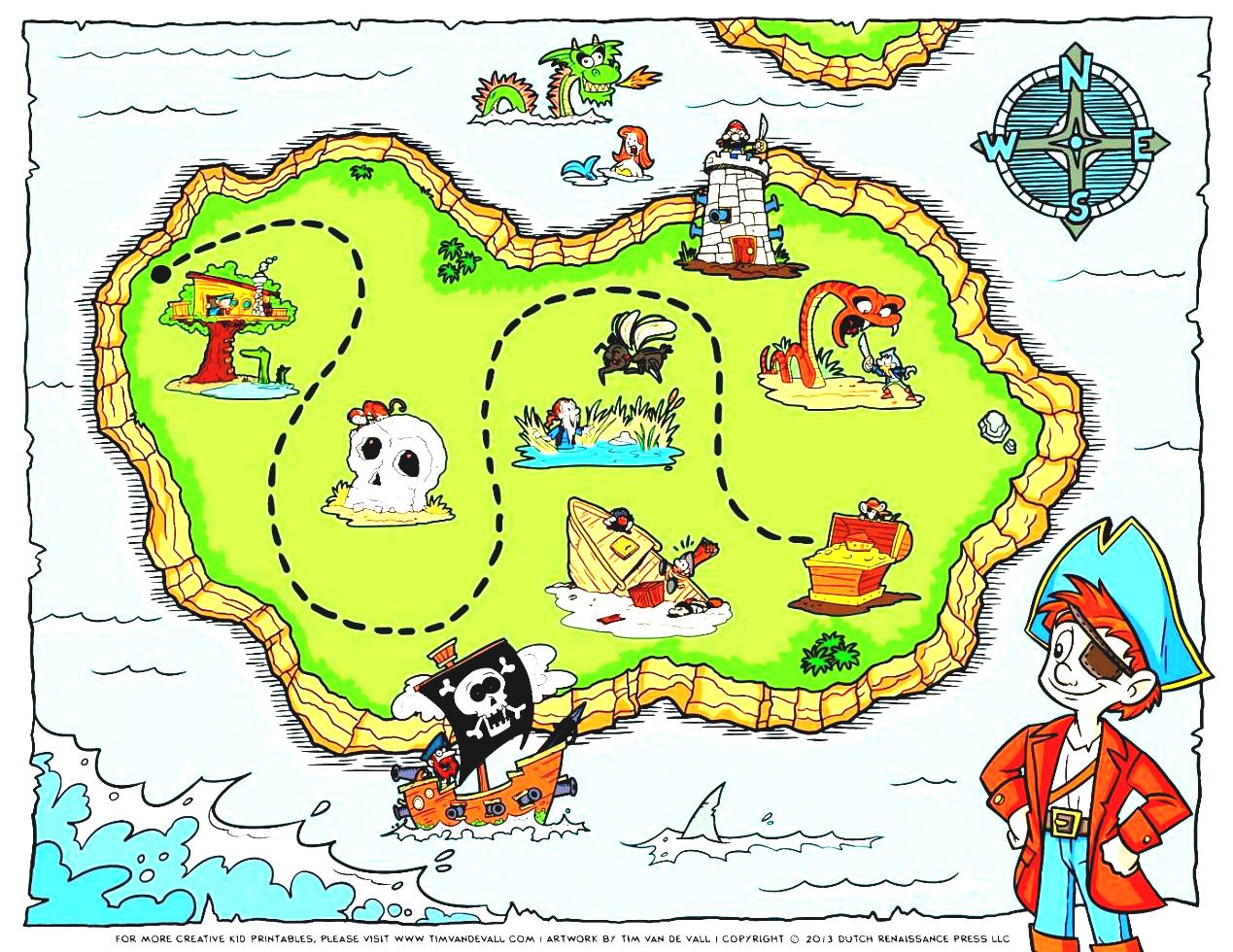 Party Map Blank Birthday Free A Clipart Maps Pirate For Treasure