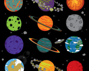Planets In Order Clipart