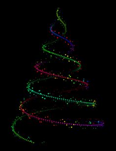 Revolving christmas tree clipart animated
