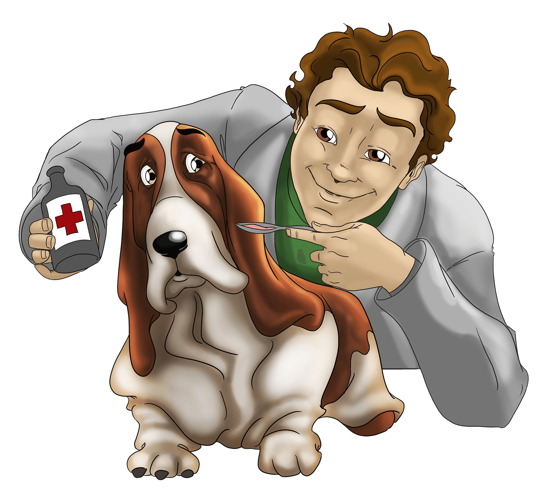 Clip Arts Related To : black and white clipart vet. view all Veterinarian C...