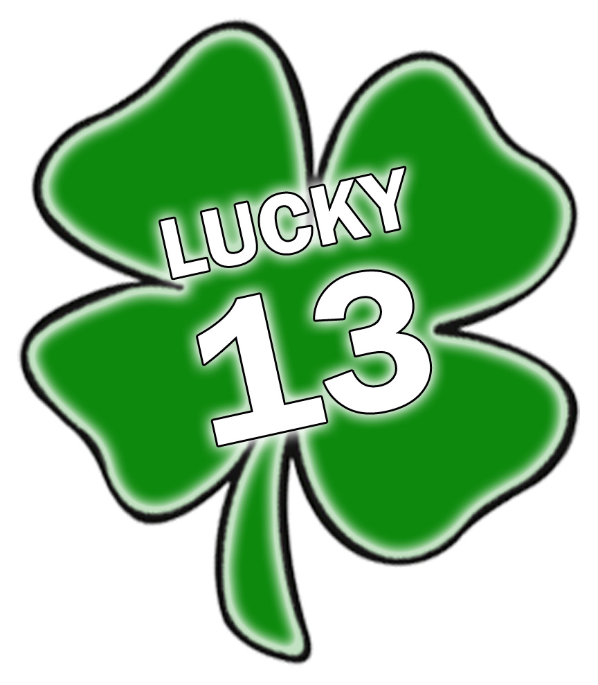 Lucky Number 13 Clip Art