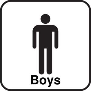 Bathroom Boys Sign Men Clip Art 