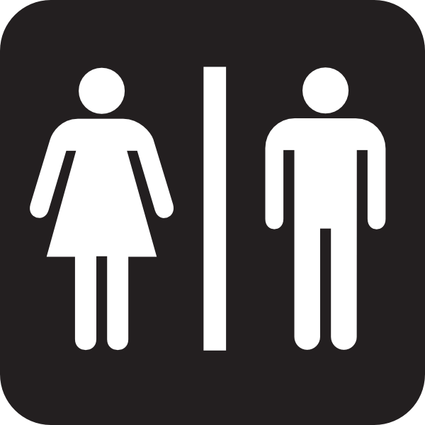 Men Women Bathroom 2 Clip Art 