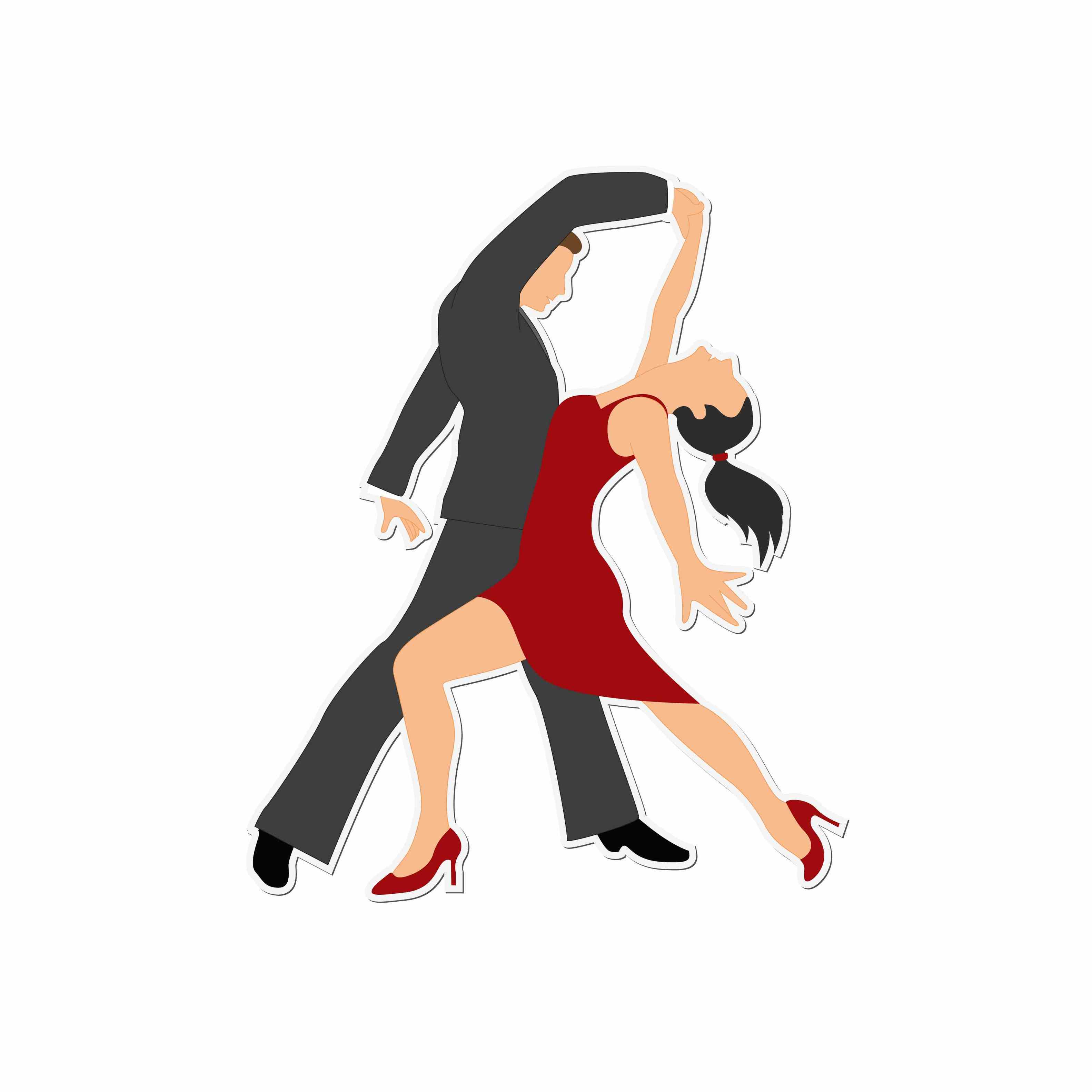 Cartoon Ballroom Dancers Clip Art Library