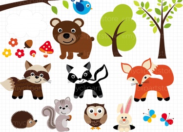 Woodland clipart free