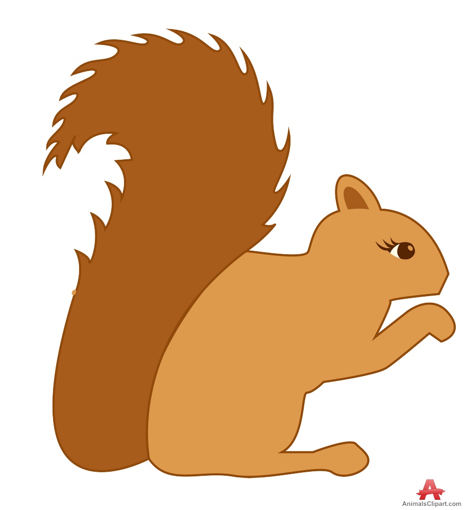 cartoon squirrel running up tree - Clip Art Library