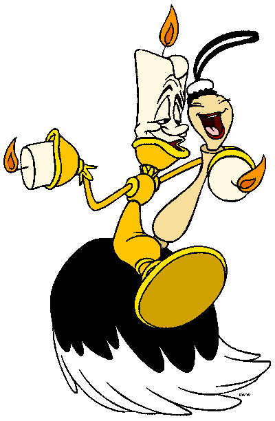Lumiere, Cogsworth and Fifi Clip Art Image 2