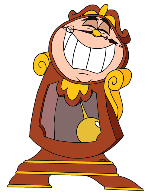 Lumiere, Cogsworth and Fifi Clip Art Image
