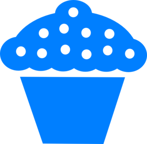 Blue Cupcakes Clipart