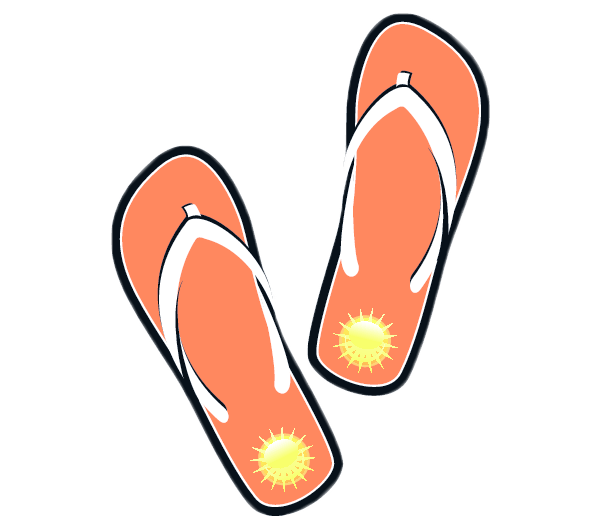 Easy Flip Flop Drawing Clip Art Library