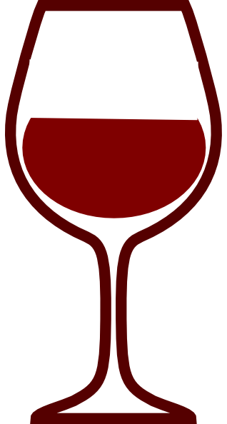 red wine glass - Clip Art Library