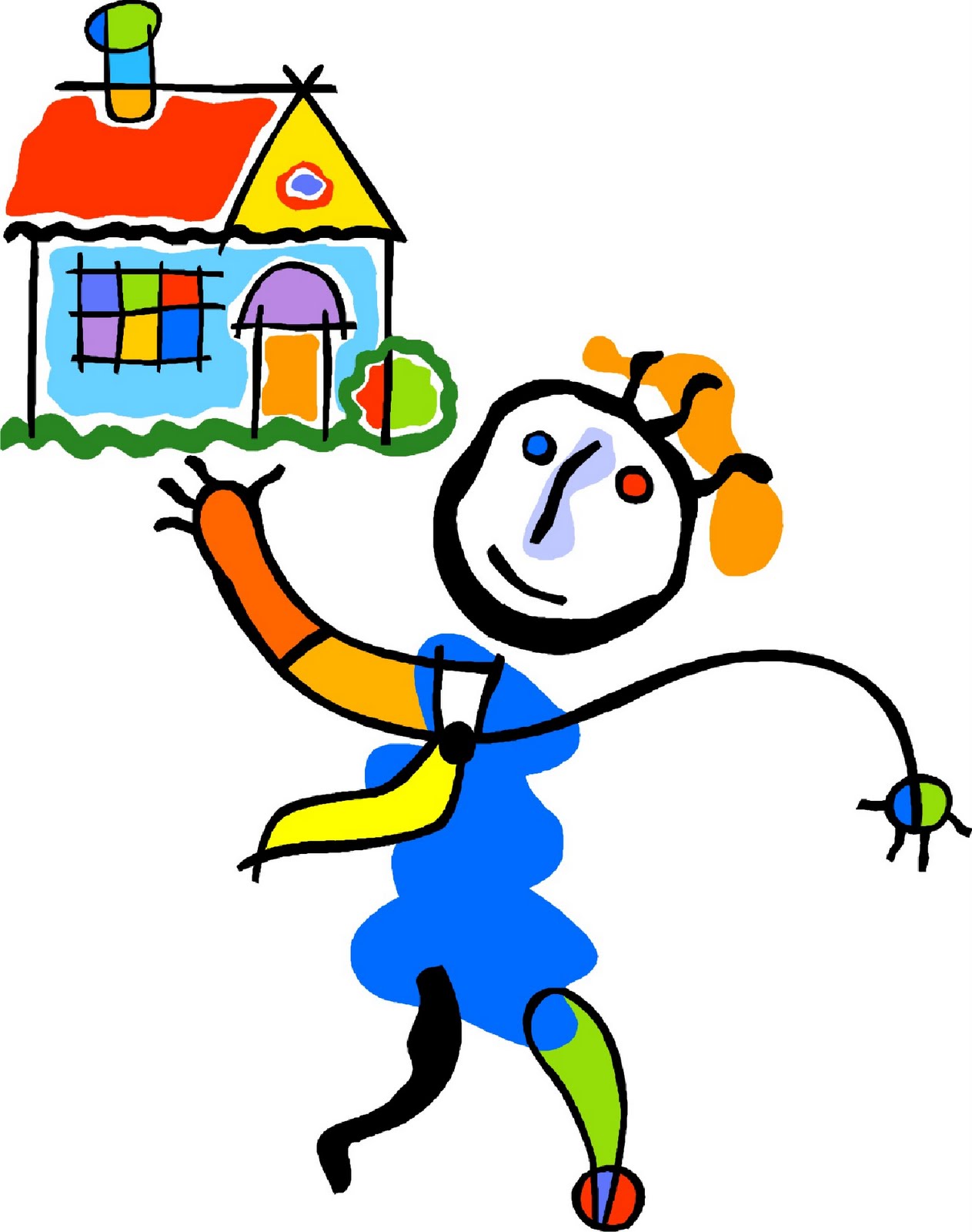 Leave house clipart