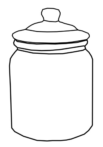 Counting jar clipart