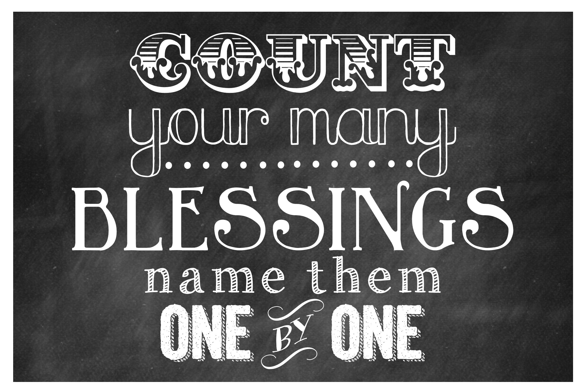 Count Your Blessings Clipart