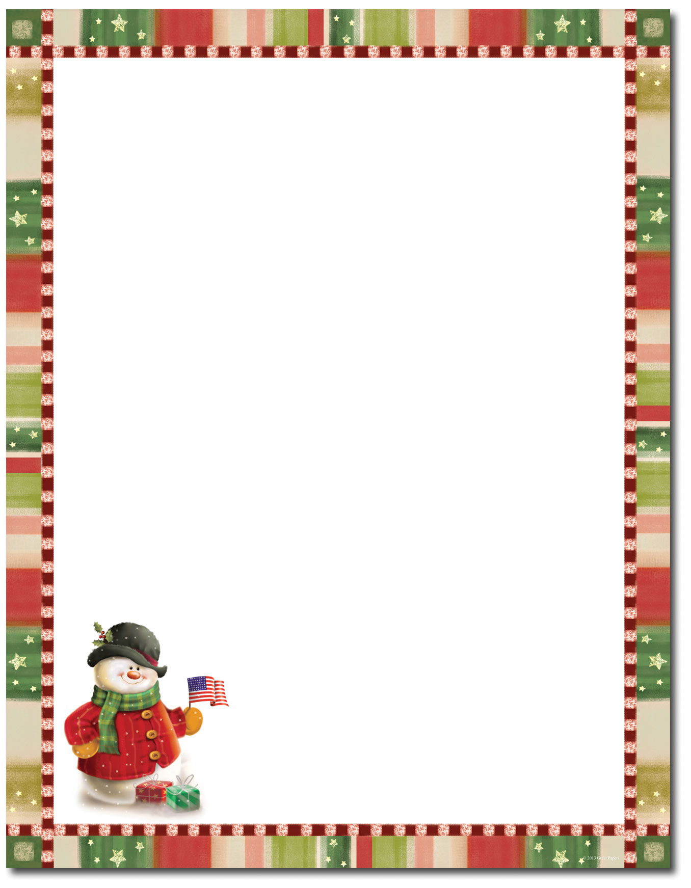 Lacy Tree Stationery Letterhead Christmas Stationery
