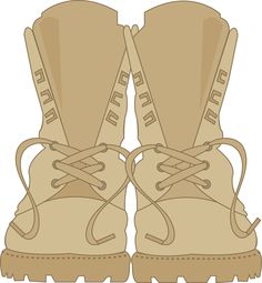 Army boot love clipart