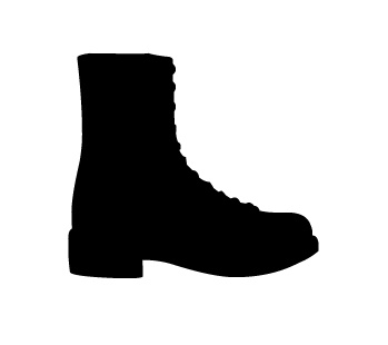 Army boot love clipart