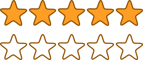 Star ratings clipart