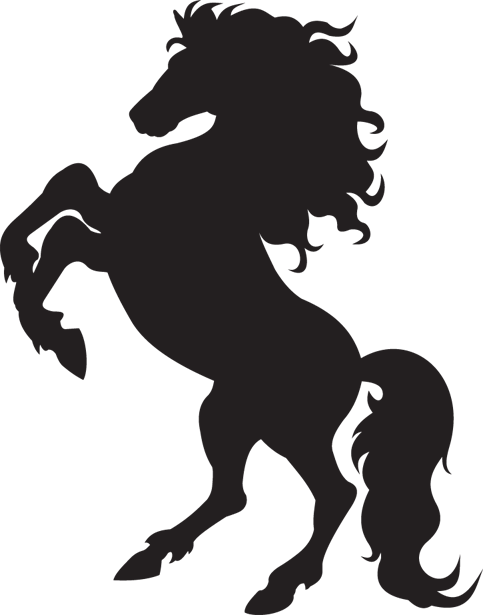 Clipart horse silhouette png