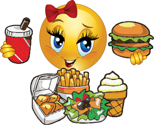 Hungry woman clipart