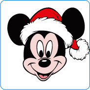 Classic mickey christmas clipart