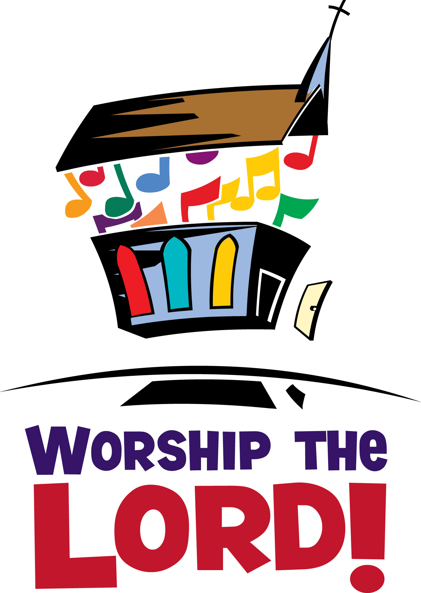 Worship service clipart