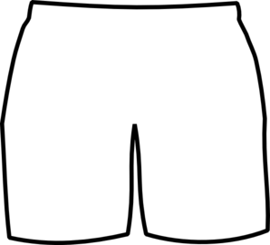 Clip Art Black And White Shorts Clipart