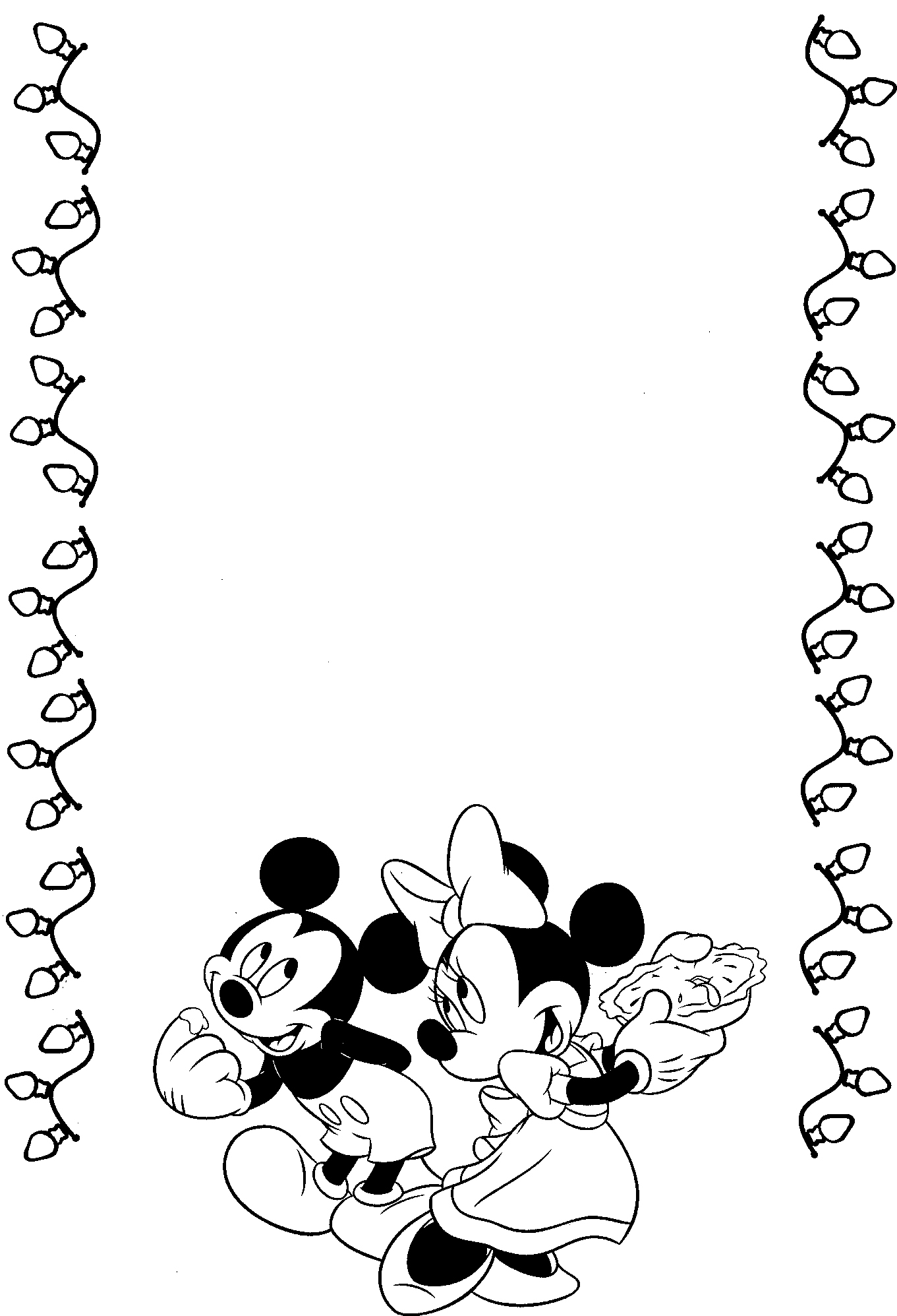 Christmas Mouse Border Clipart