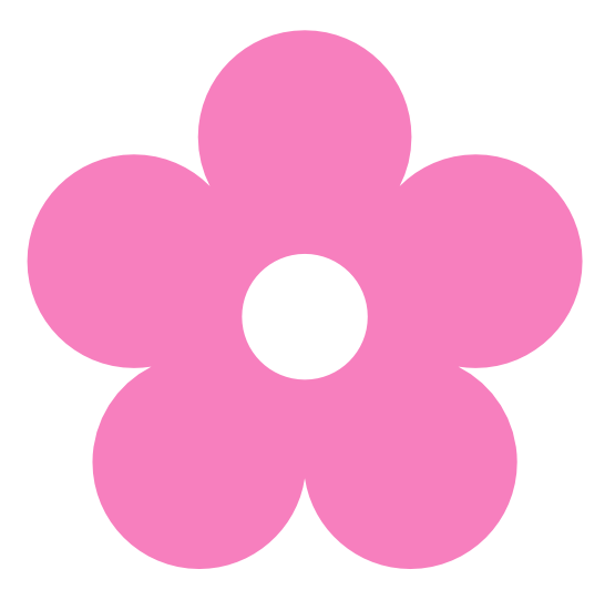 Cute Pink Flower Clipart