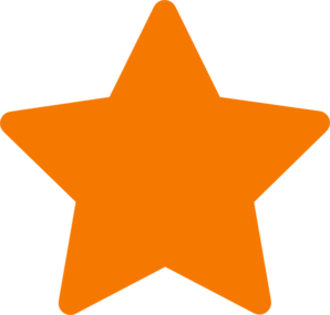 Orange Star Clipart