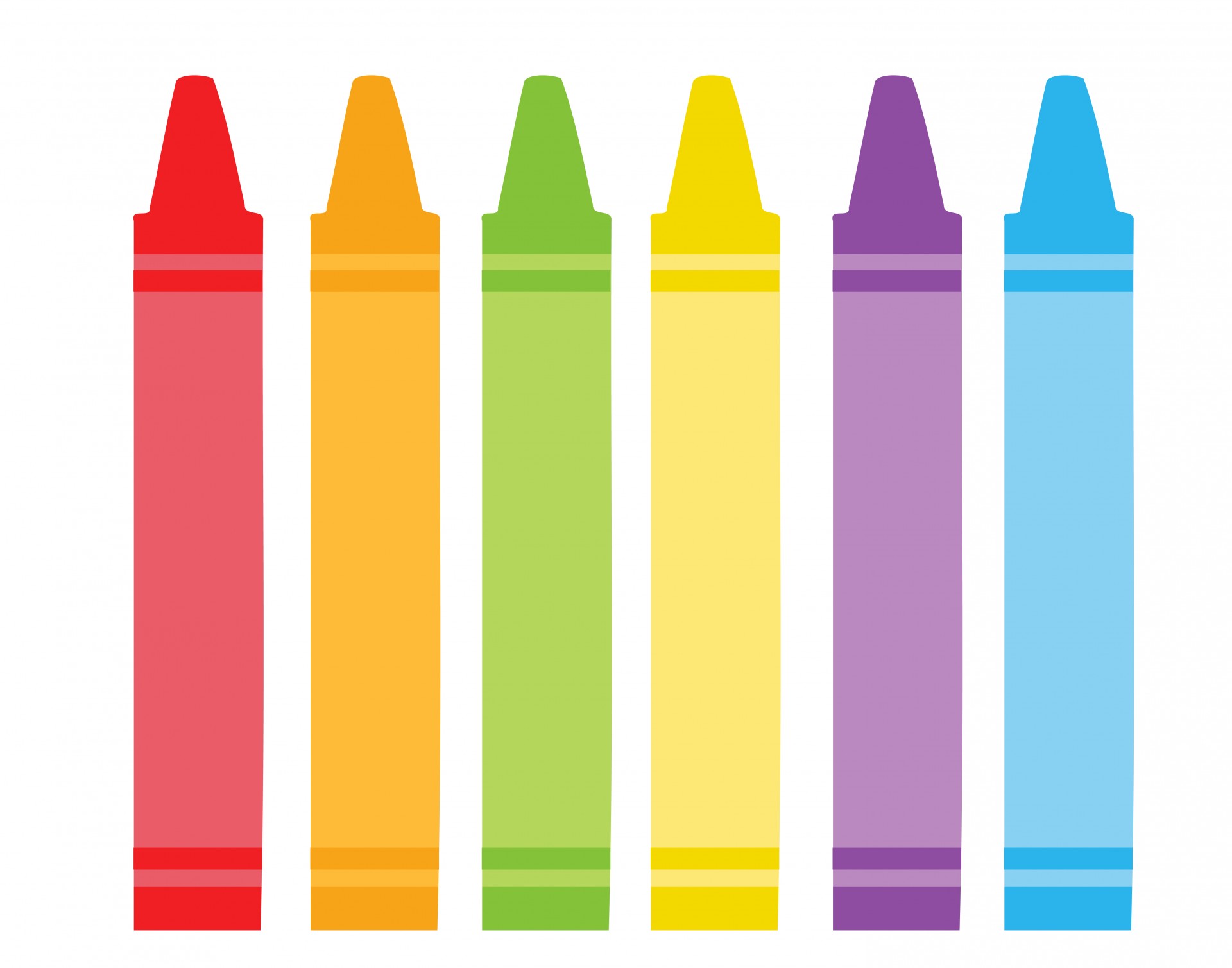 Colorful Crayons Clipart Free Stock Photo