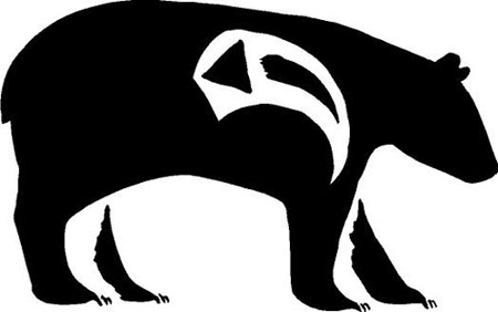 cherokee native american bear symbol - Clip Art Library