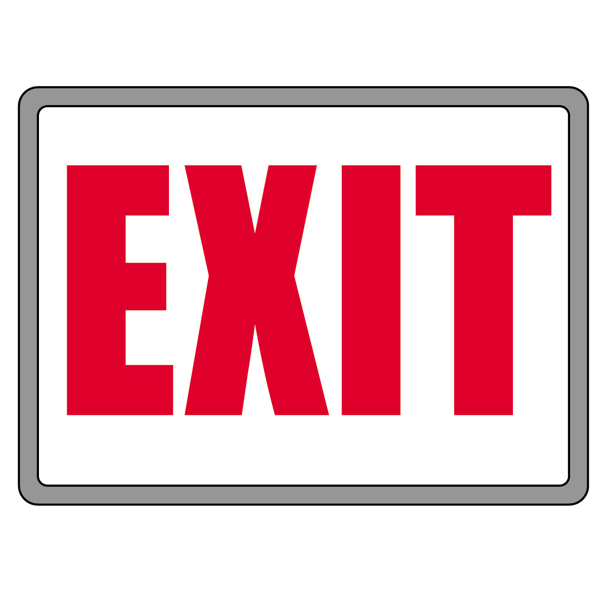 No Exit Sign Clipart