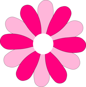 Pink Daisy Flower Clipart