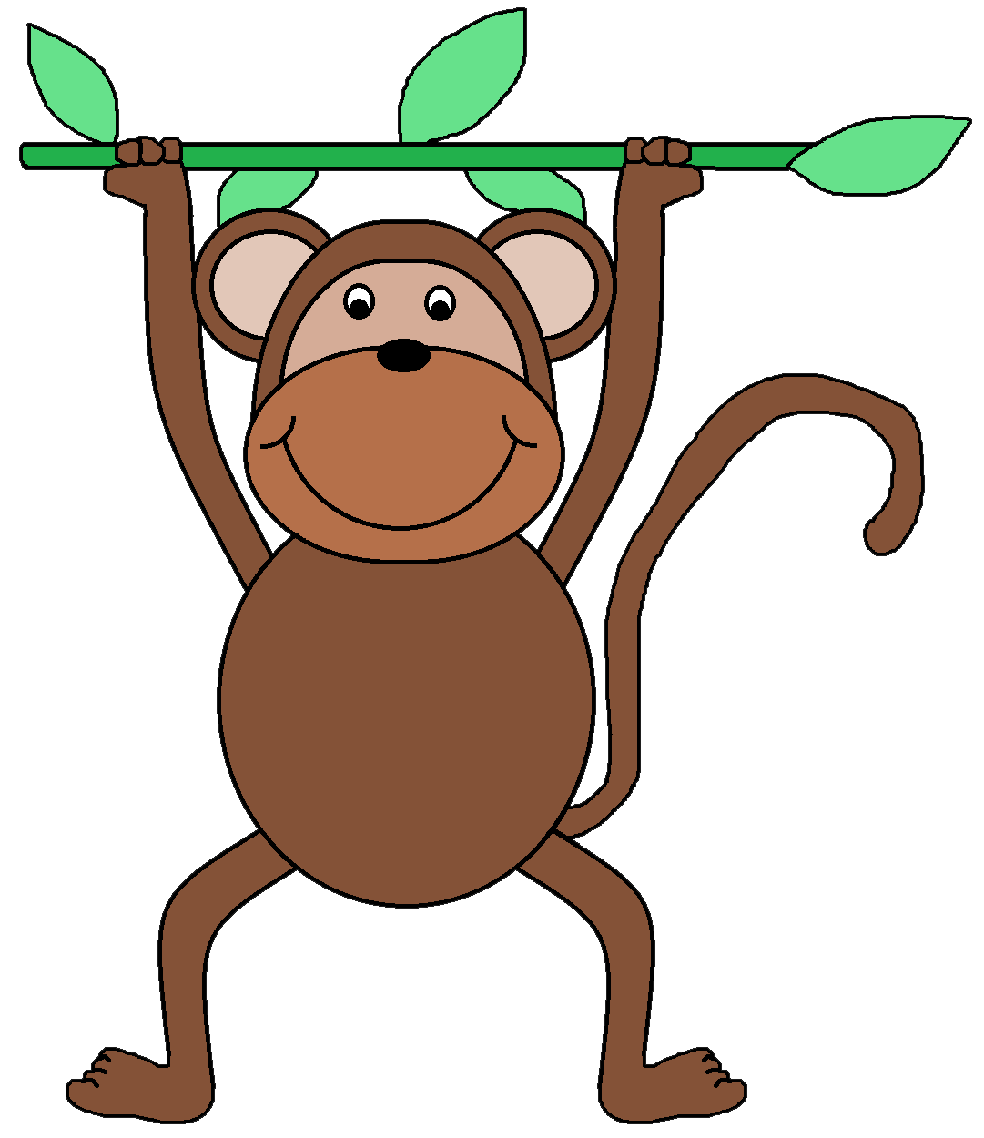 Free clip art monkeys 