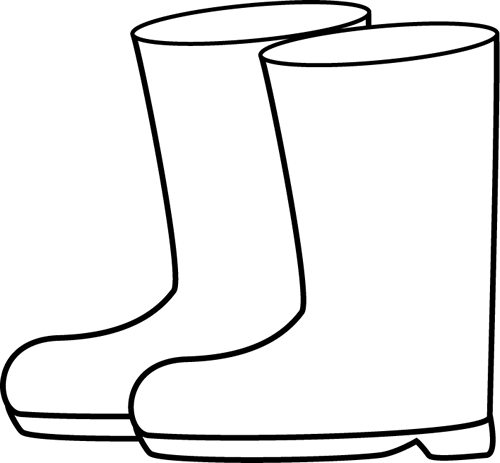Cowboy Boots Clipart Black And White