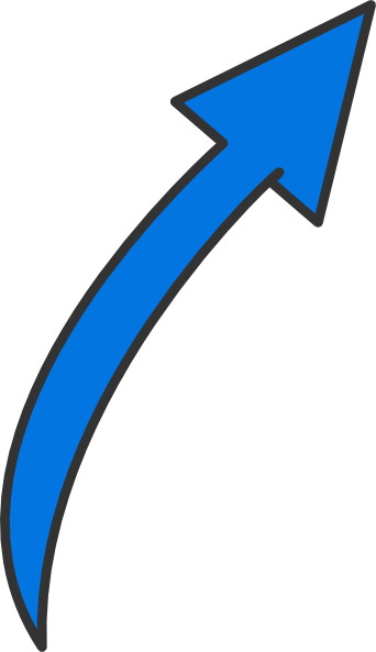 Blue arrow clipart