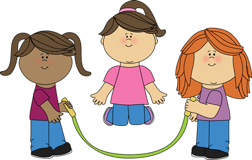 Girls Playing Clipart