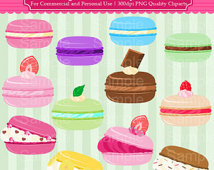 Popular items for macaron clipart
