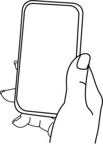 Iphone Holding Hand Clipart
