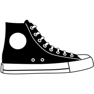 Converse shoe clipart