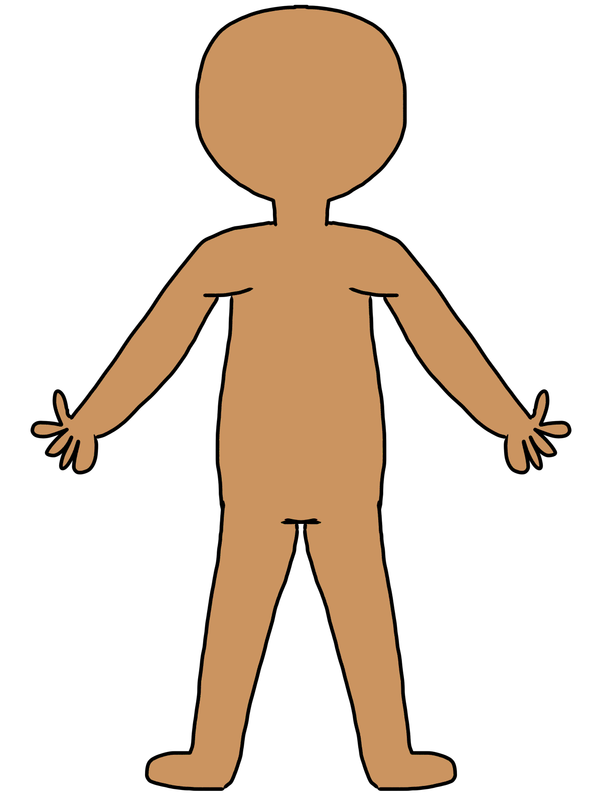 A Boy Body Clipart